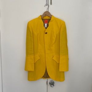 Christian Lacroix Bazar coat jacket. Canary yellow